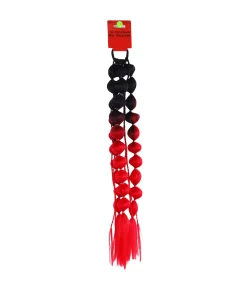 Black+Red Party Braid Wig 55cm