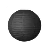 Black Round Paper Lantern 5in