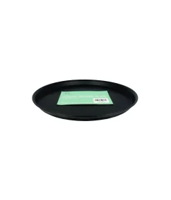 Black Round Serving Plastic Tray