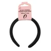 Black Sponge Padded Headband 3x37cm
