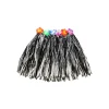 Black & White Mix Short Hula Skirt 40cm
