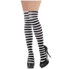 Black & White Striped Party Stockings