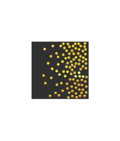 Black With Gold Dots Small Napkins 20pc