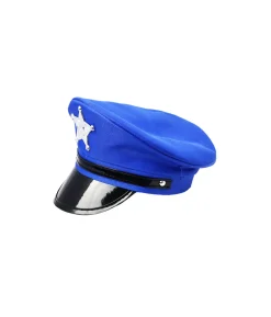 Blue American Police Hat
