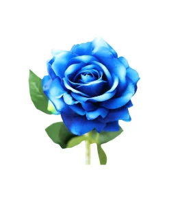 Blue Artificial Velvet Rose 74cm