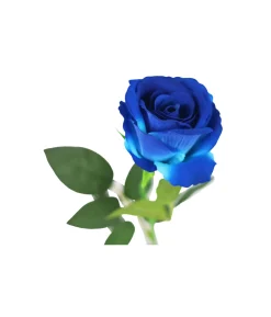Blue Artificial Velvet Rose 51cm