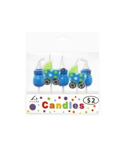 Blue Baby Candles 5pk