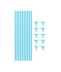 Blue Balloon Stick & Cup Set 12pk