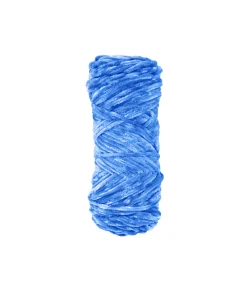 Blue Chenille Yarn 95g