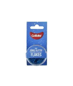 Blue Edible Glitter Flakes 2g