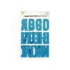Blue Glitter Letter Stickers 26pc