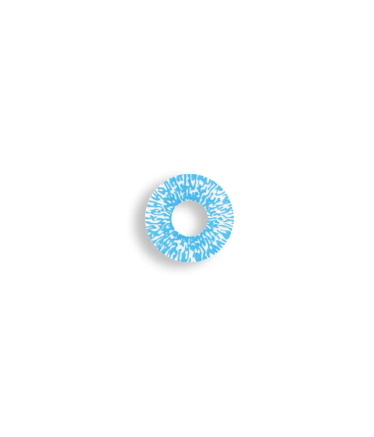 Blue Infested Contact Lens