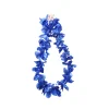 Blue Metallic Flower Lei