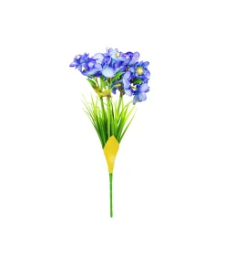 Blue Narcissus Flower 3 Heads 35cm