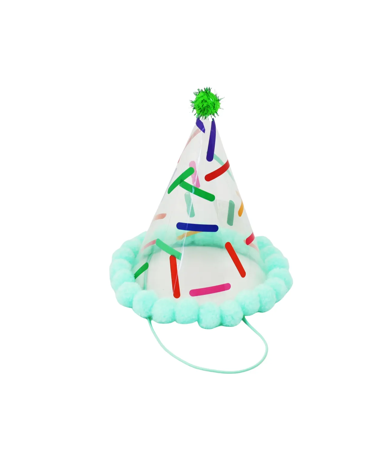 Blue Party PVC Clear Hat