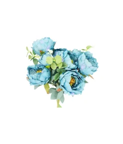 Blue Peony 11 Branch 8 Head 48cm