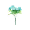 Blue Peony 5 Head Bunch 40cm