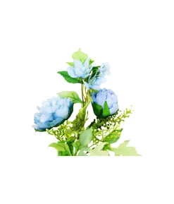Blue Peony 2 Head 45cm