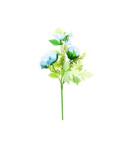 Blue Peony 2 Head 45cm