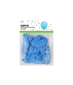 Blue Plain Latex Balloons 12inch 20pk