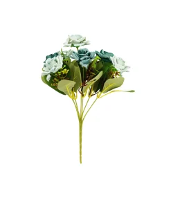 Blue Rose Bunch 7 Head 32cm