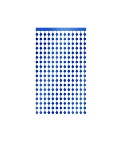 Blue Round Foil Backdrop 1x2m