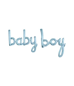 Blue Script Baby Boy
