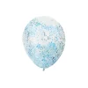 Blue Star Confetti Balloon 12inch 6pk