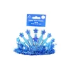 Blue Tiara With Tinsel 12.7x10cm