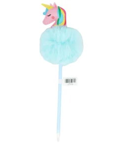 Blue Unicorn PomPom BallPoint Pen