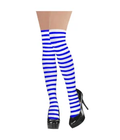 Blue & White Party Stocking Stripes