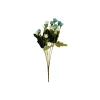 Blue & White Rose 20 Heads 33cm