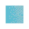 Blue With Silver Dots Large Napkins 20pc