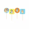 Bluey Cupcake Picks 7cm