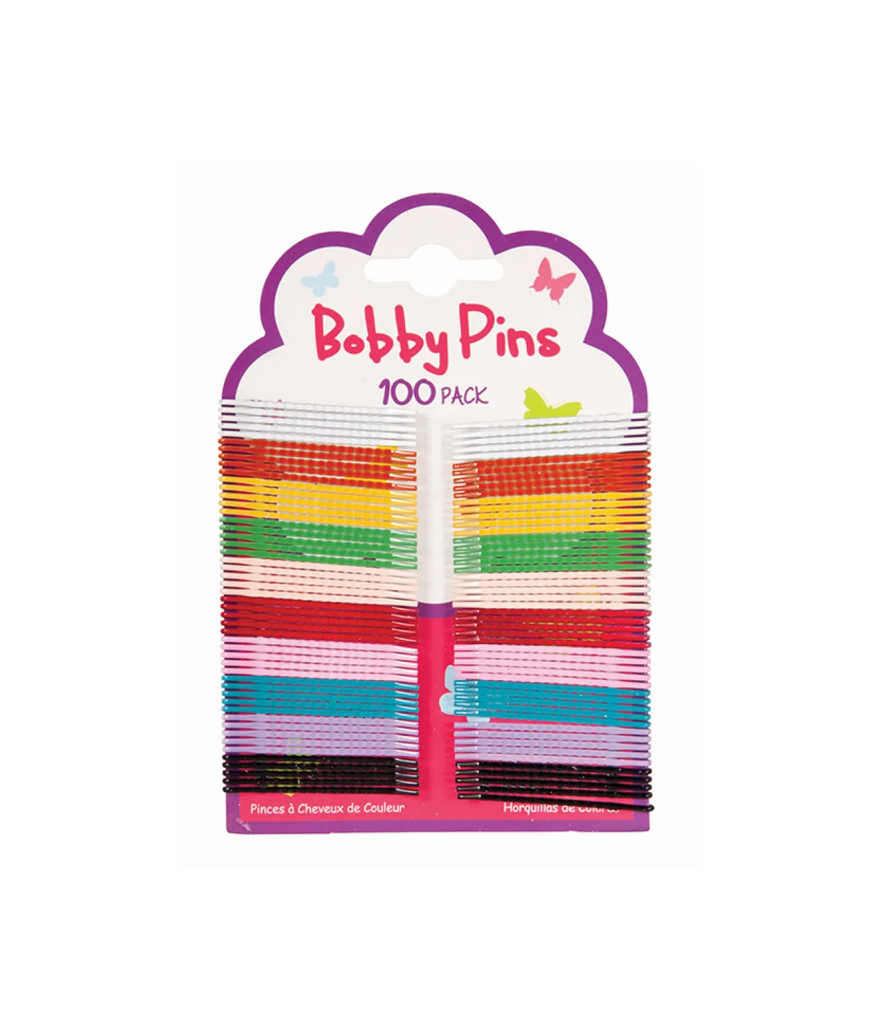 Bobby Pins Colour Small 100Pk