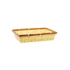 Bordered Bamboo Rectangle Basket 38x24x8cm