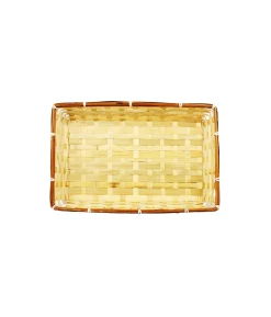 Bordered Bamboo Rectangle Basket 38x24x8cm