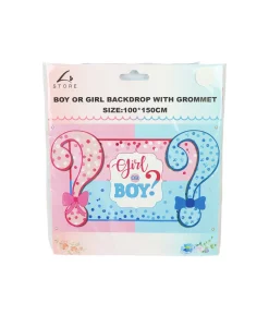 Boy Or Girl Backdrop with Grommet 100x150cm