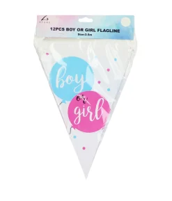 Boy or Girl Flag Banner 3.5m 12pc