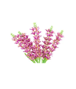 5 Branch Dark Purple Orchid Flower 67cm