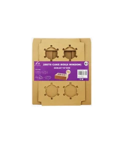 Brown 6 Holder Cupcake Box 2pk