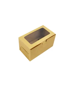 Brown 2 Holder Cupcake Box 3pk