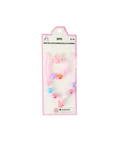 Bunny Necklace & Bracelet & Ring Set