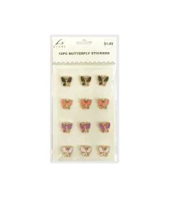 Butterfly Stickers 12pc