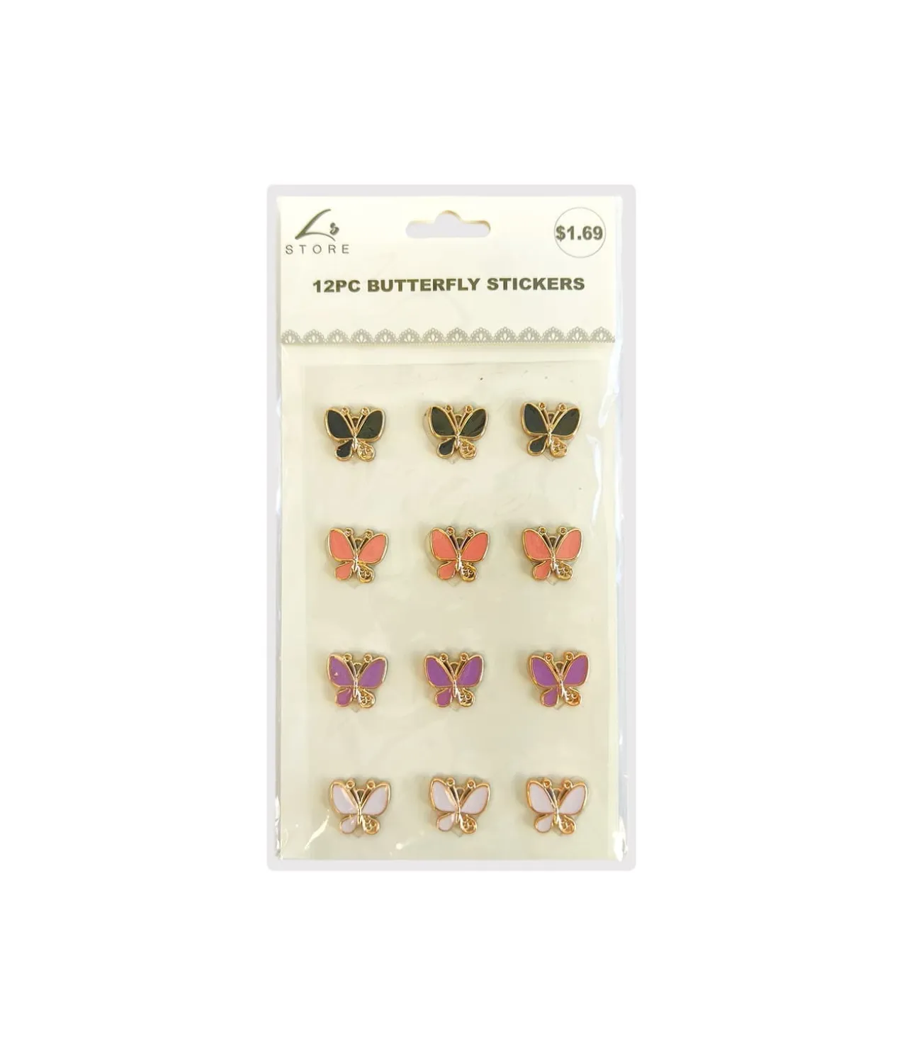 Butterfly Stickers 12pc