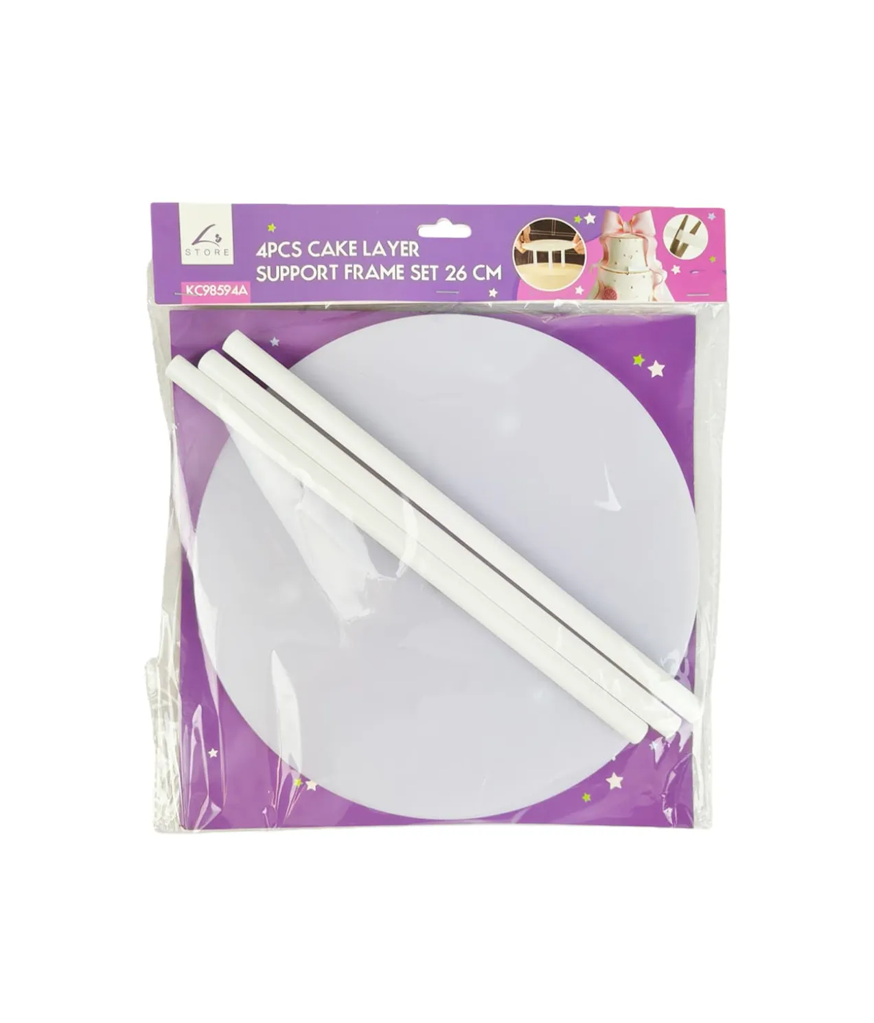 Cake Layer Support Frame Set 26cm