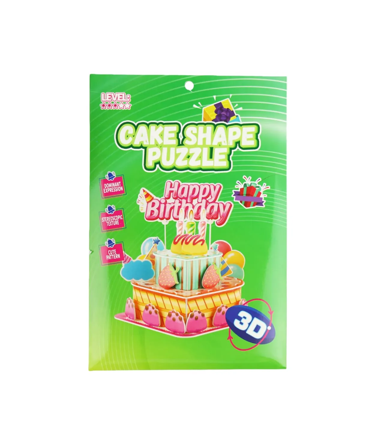 Cake Shape 3D Visual Puzzle Assorted