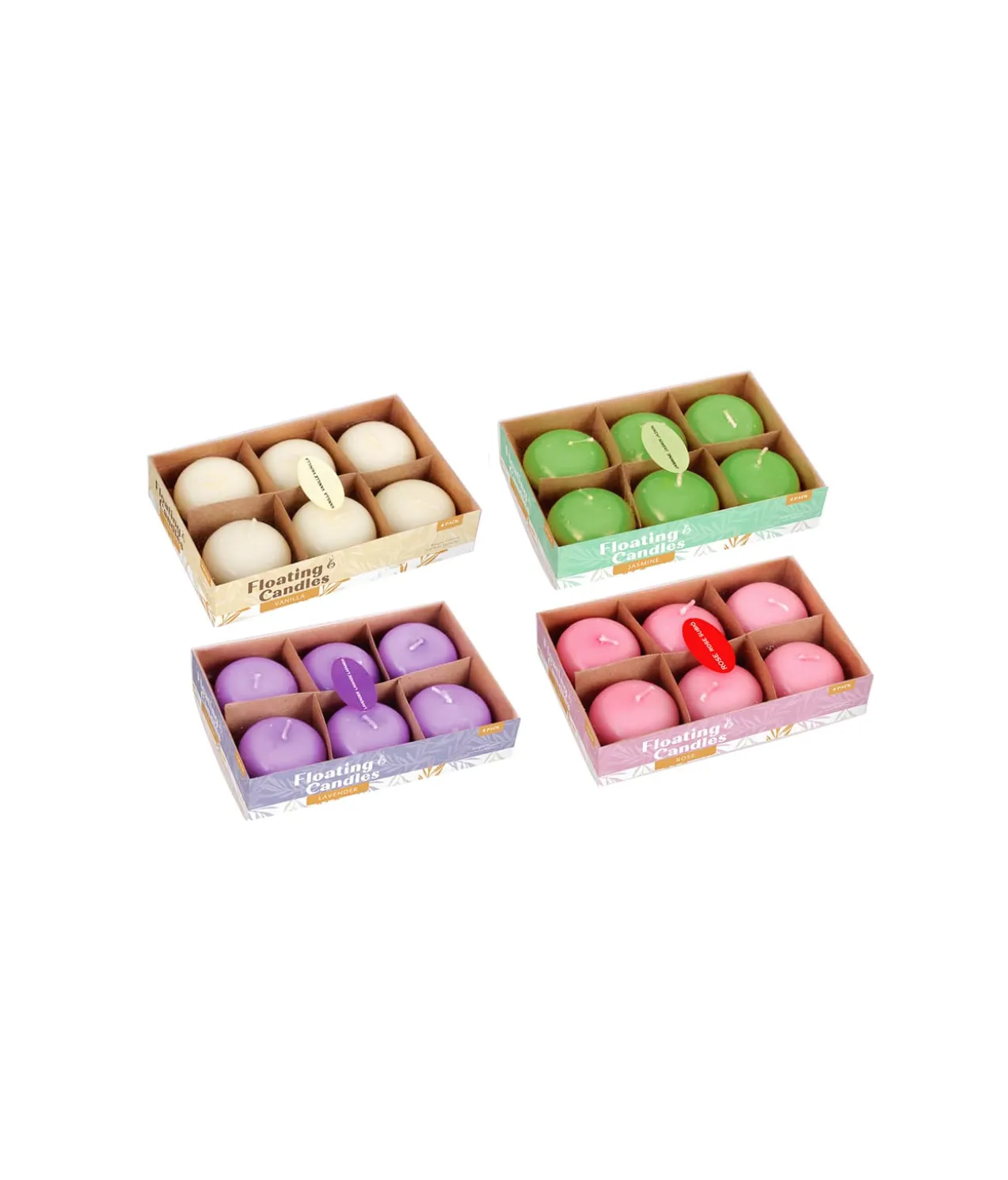 Candle Floating Assorted 6pk