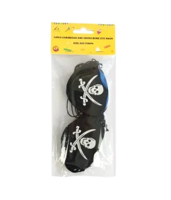 Caribbean Skull Single Eye Mask 12pc