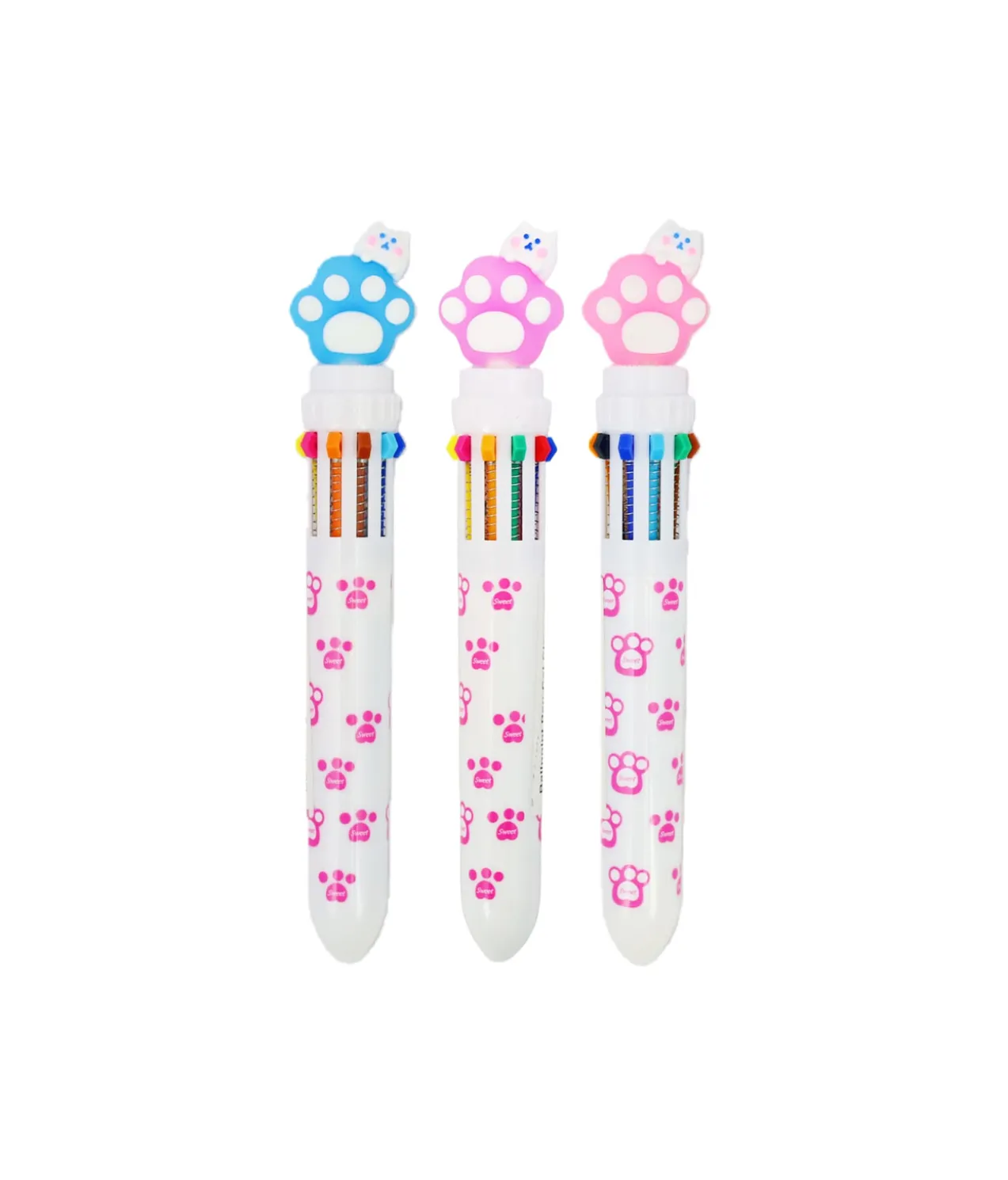Cat Claw Multicolor Pen 10 colors Assorted